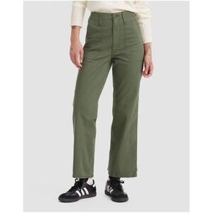 Levi's Women's Straight Leg Jeans in Olive Green